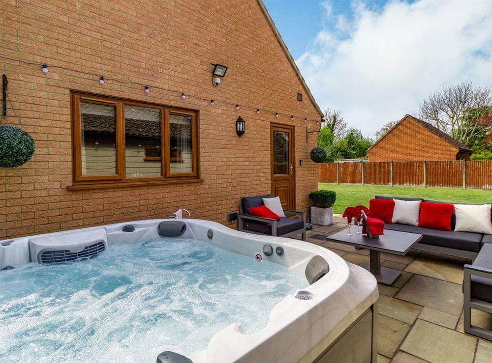 Hot tub at Rivendell Lodge in Leziate, near Kings Lynn, Norfolk