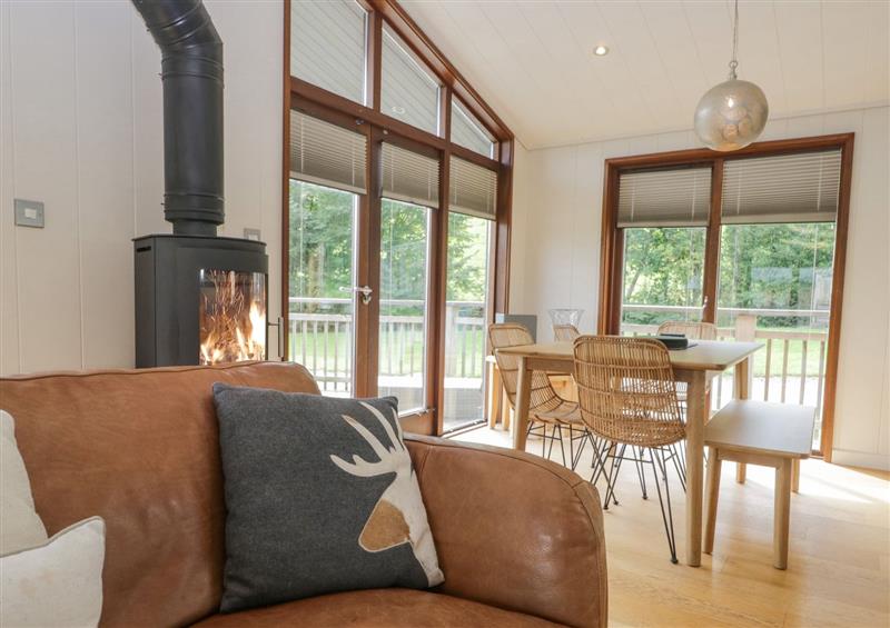 Relax in the living area at Rivendell Lodge, Roger Ground near Hawkshead