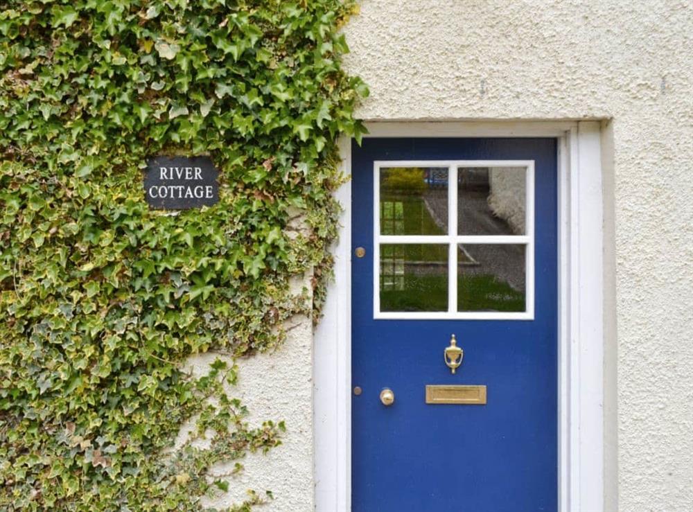Front door at River Cottage in Enochdhu, Perthshire., Great Britain
