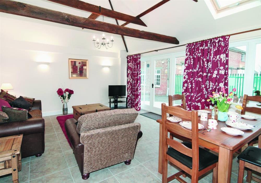 Living room/dining room at River Cottage in Wainfleet St. Mary, Nr. Skegness, Lincolnshire