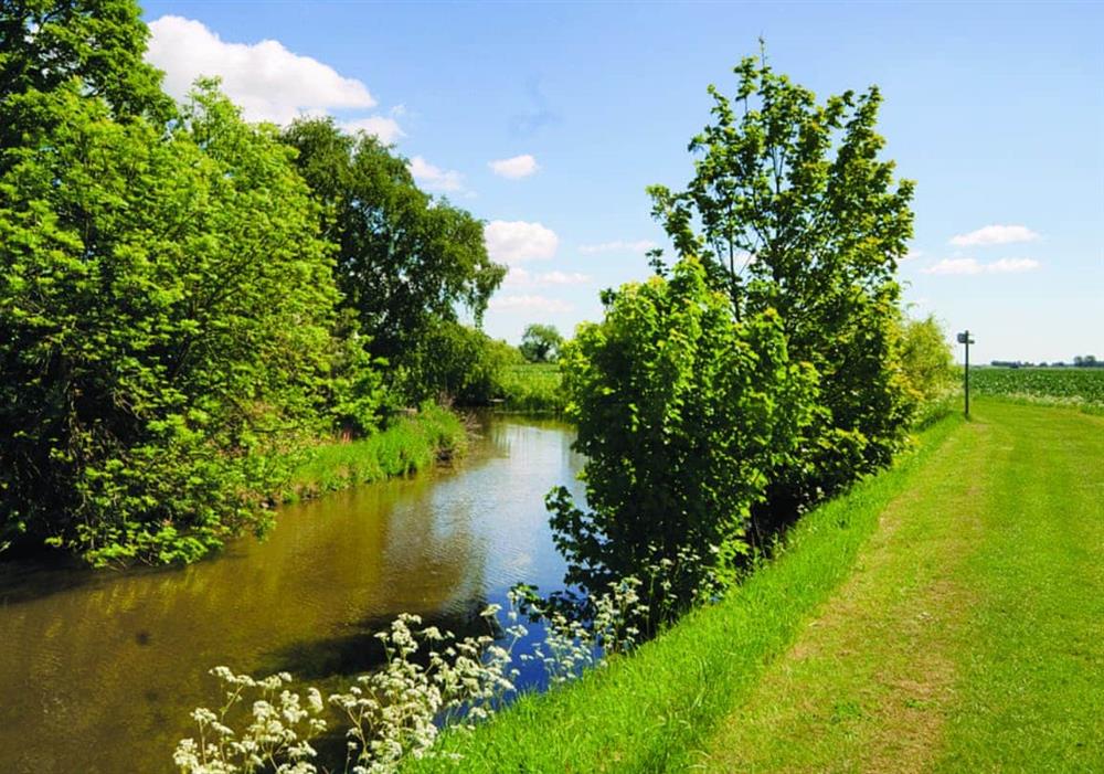 River at River Cottage in Wainfleet St. Mary, Nr. Skegness, Lincolnshire