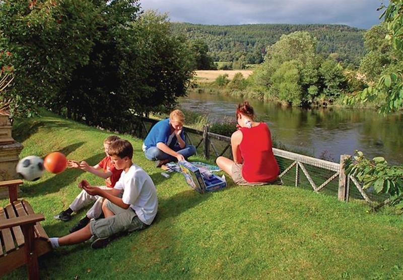 The park setting (photo number 12) at River Edge Lodges in Perthshire, Scotland