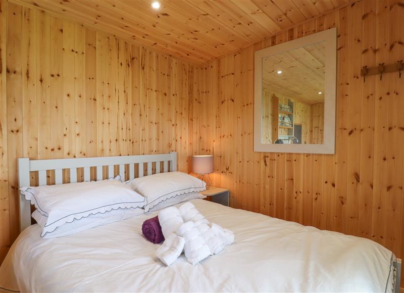 This is the bedroom at River Lodge, Aldeburgh