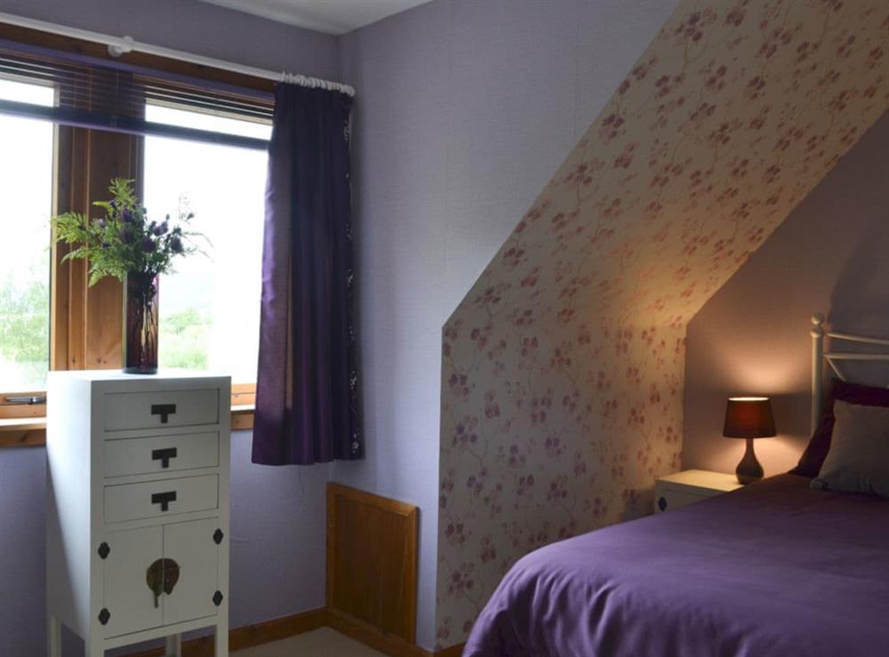 Attractive bedroom with scenic views at River Mill House in Ballachulish, near Fort William, Argyll