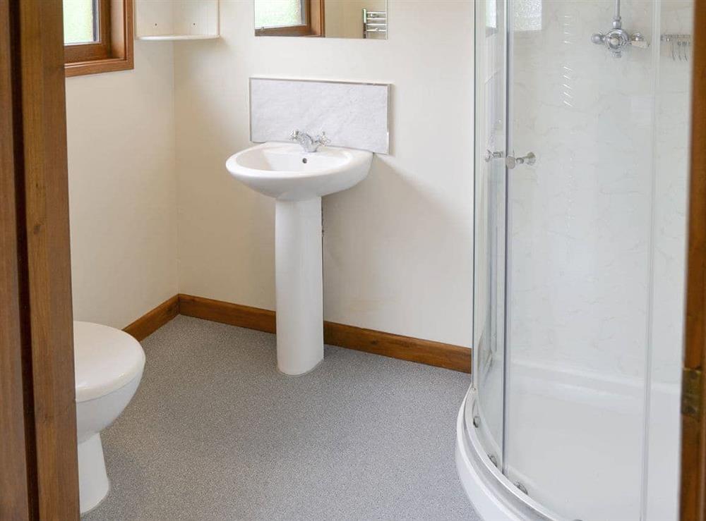 En-suite shower room at River Rest in Brundall, Norfolk