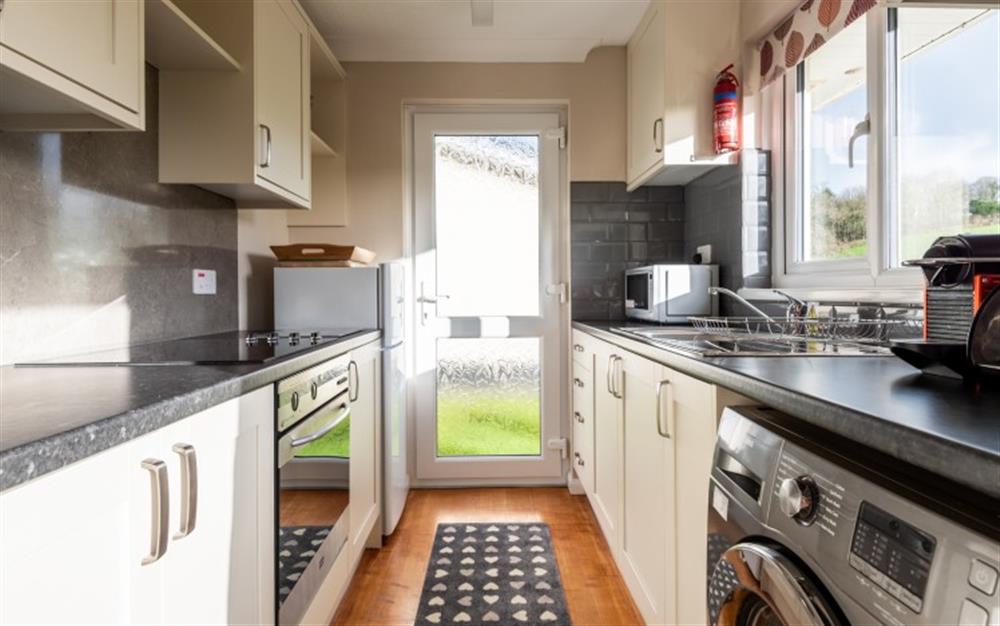 Fully equipped galley kitchen. at River Retreat in Liskeard