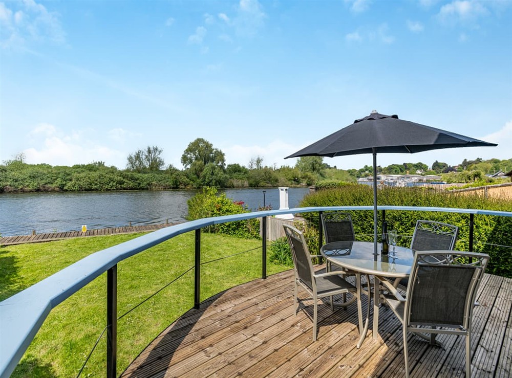 Decking at River View in Brundall, Norfolk