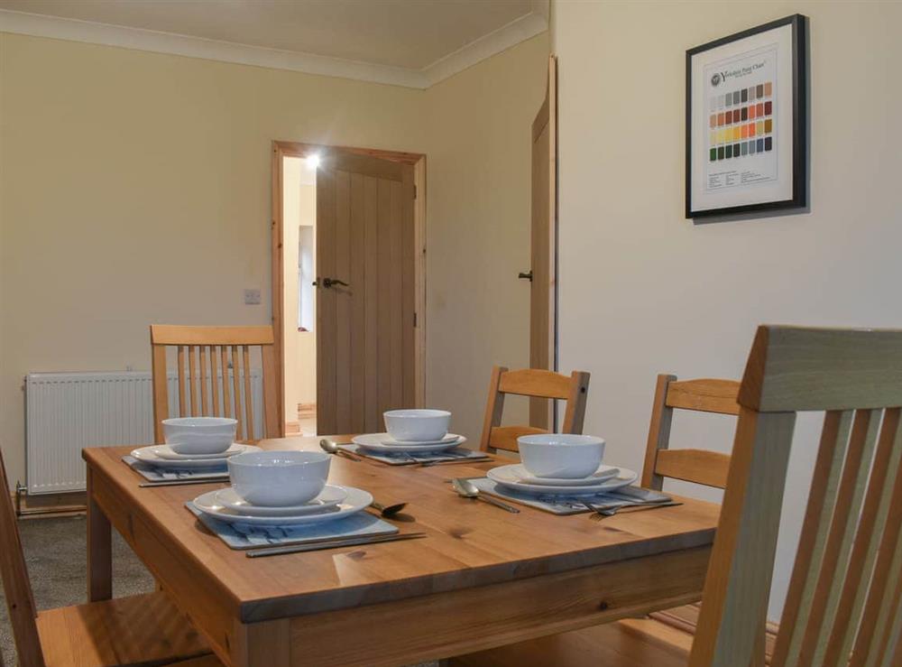 Dining Area at River View Cottage in Kirby Malham, North Yorkshire