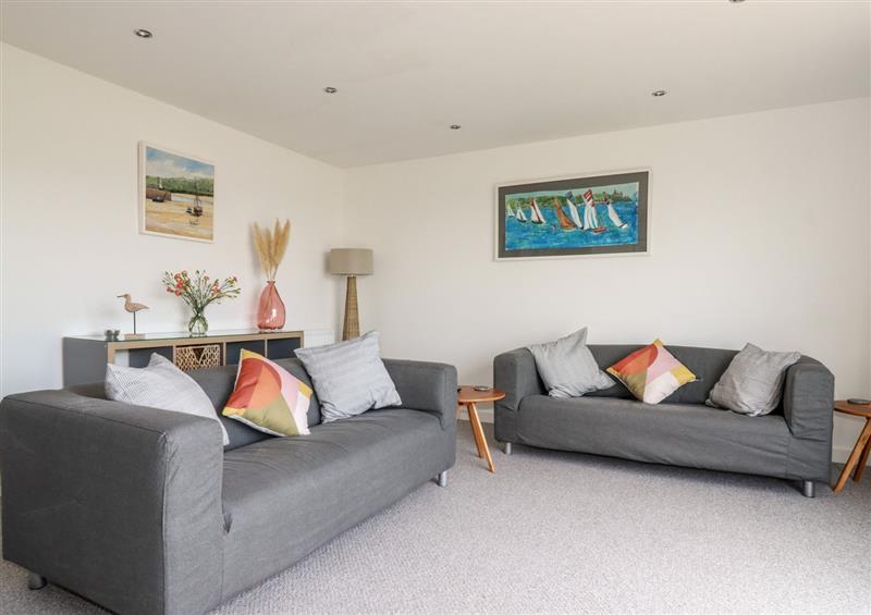 The living room at River View, Falmouth