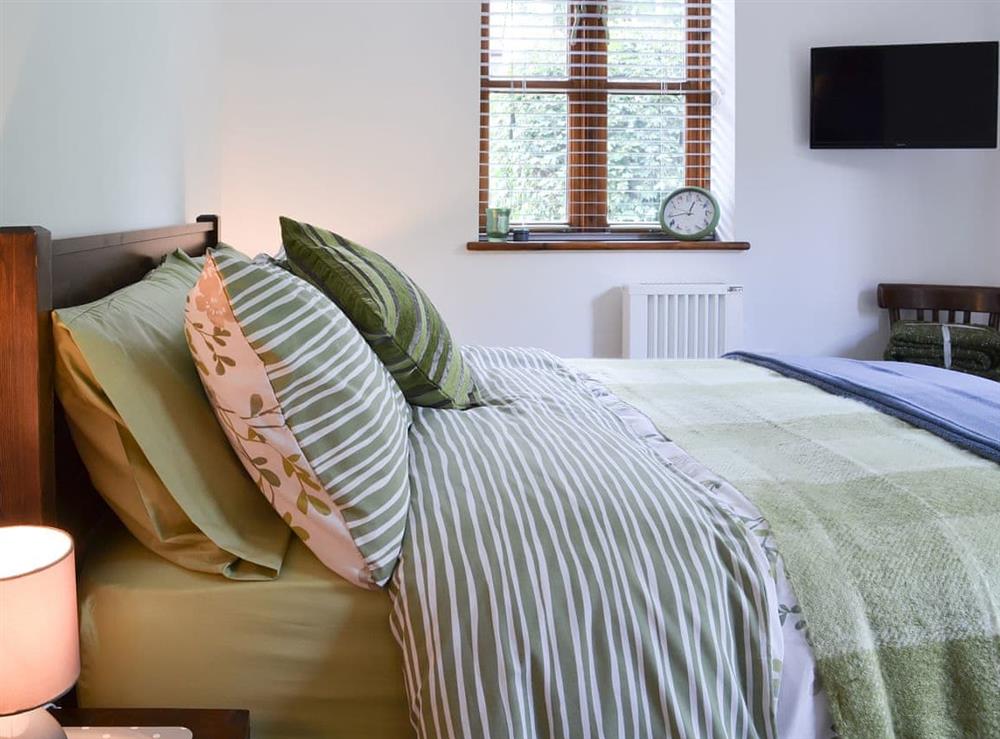 Double bedroom at River View Lodge in Wymondham, Norfolk