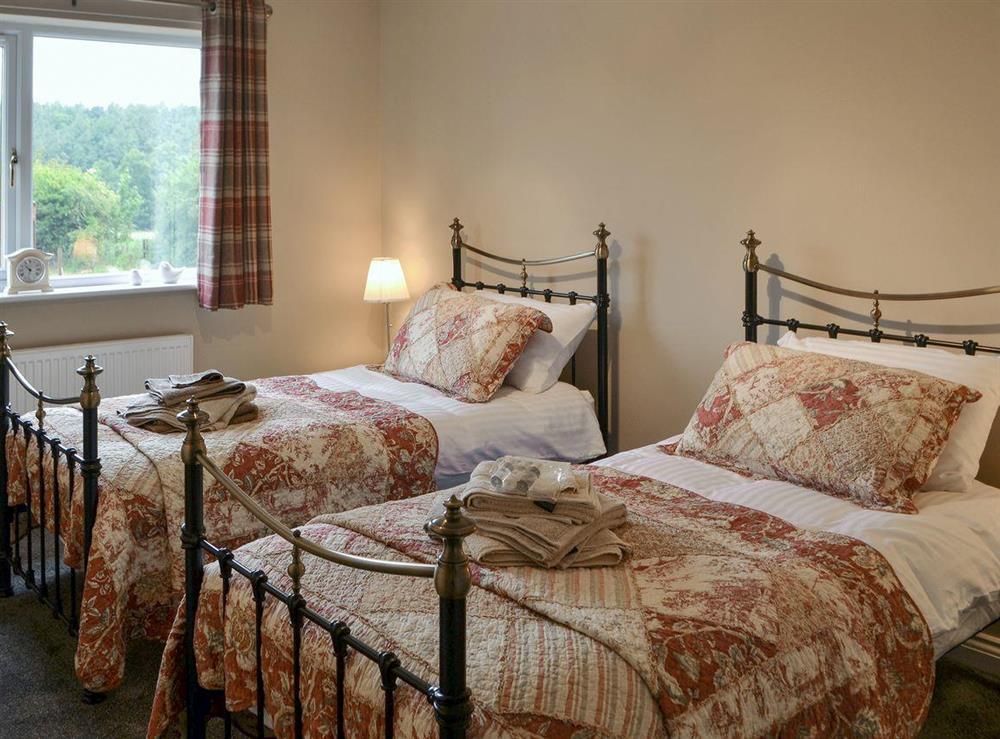 Ideal twin bedroom at River View in Warkworth, near Amble, Northumberland
