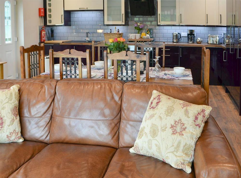 Well presented open plan living space at River View in Warkworth, near Amble, Northumberland