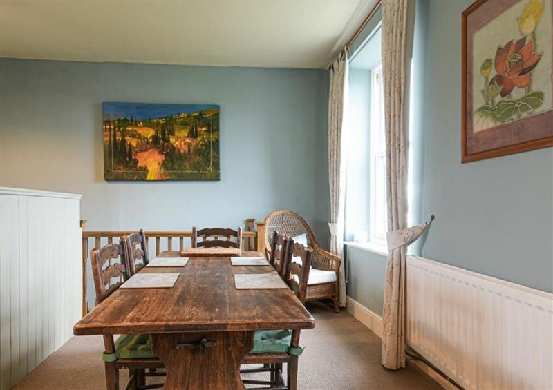 This is the dining room at Riverbank Cottage, Alnmouth