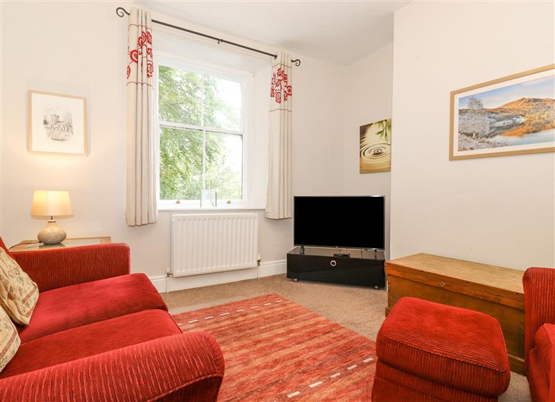 The living area at Riverbank, Grasmere