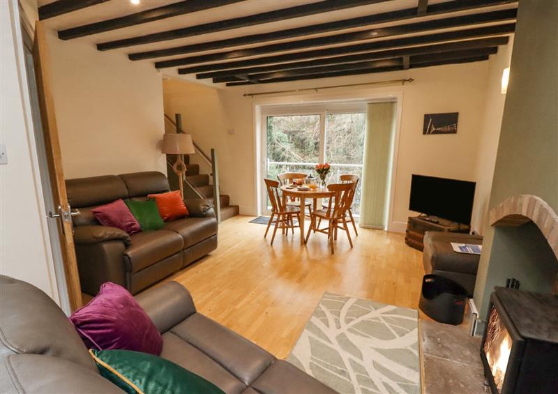 Relax in the living area at Riverbank View, Grosmont