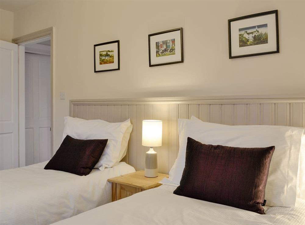Comfortable twin bedroom at Riverholme in Bassenthwaite, near Keswick, Cumbria