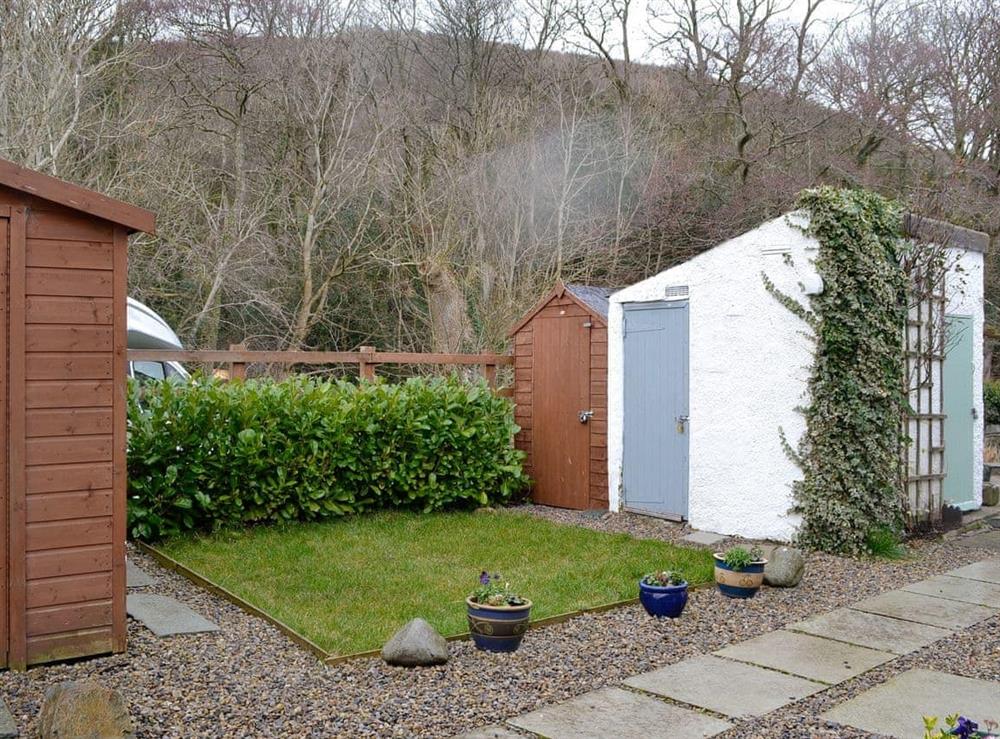 Garden area at Riverholme in Bassenthwaite, near Keswick, Cumbria