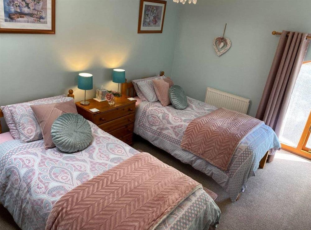 Twin bedroom at Rivers Edge Cottage in Shotley Bridge, Co. Durham., Great Britain