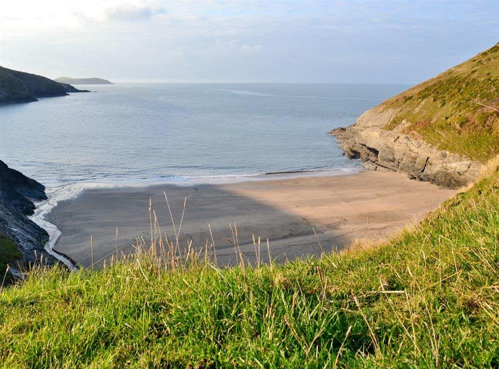 Mwnt Beach at Rivers Mouth in Gwbert, Cardigan Bay, Dyfed