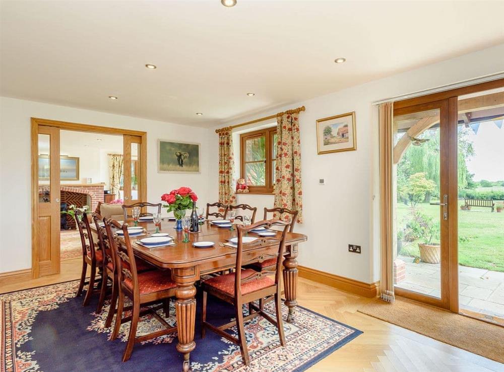 Dining area at Riversdale Cottage in Irstead, near Wroxham, Norfolk