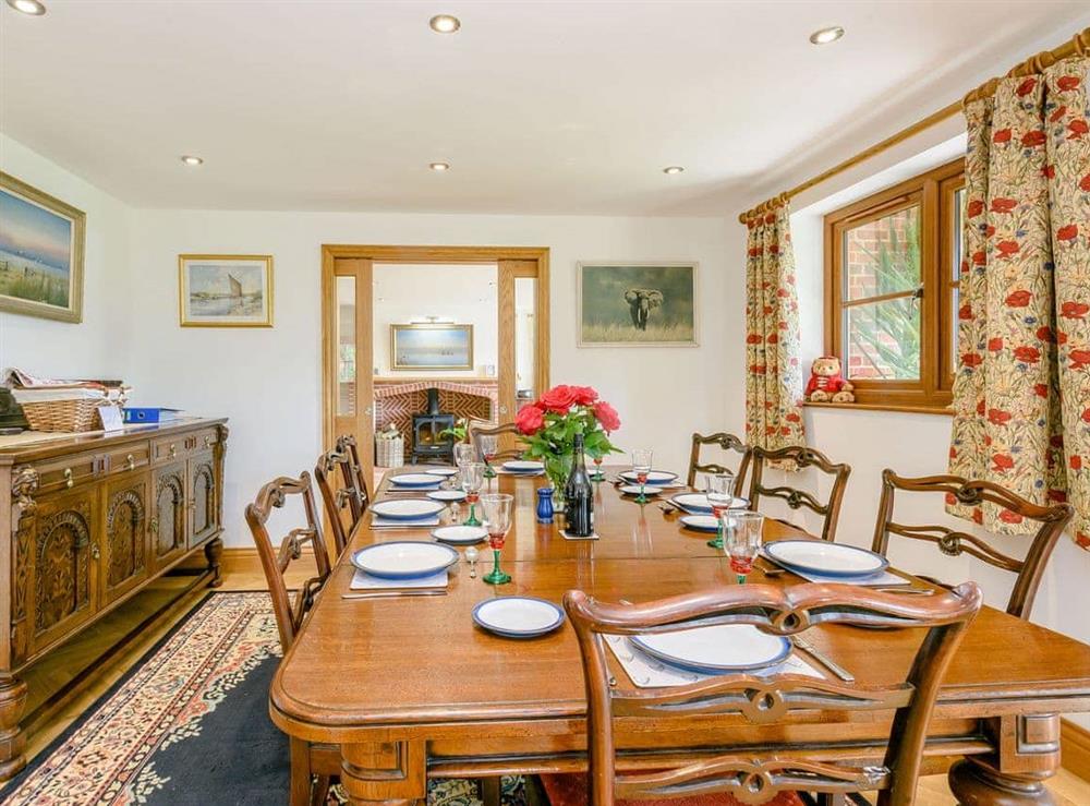 Dining room at Riversdale Cottage in Irstead, near Wroxham, Norfolk