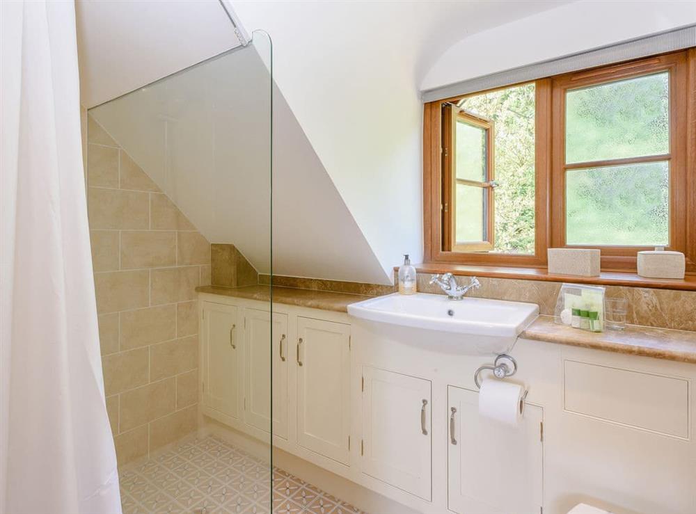 Shower room at Riversdale Cottage in Irstead, near Wroxham, Norfolk