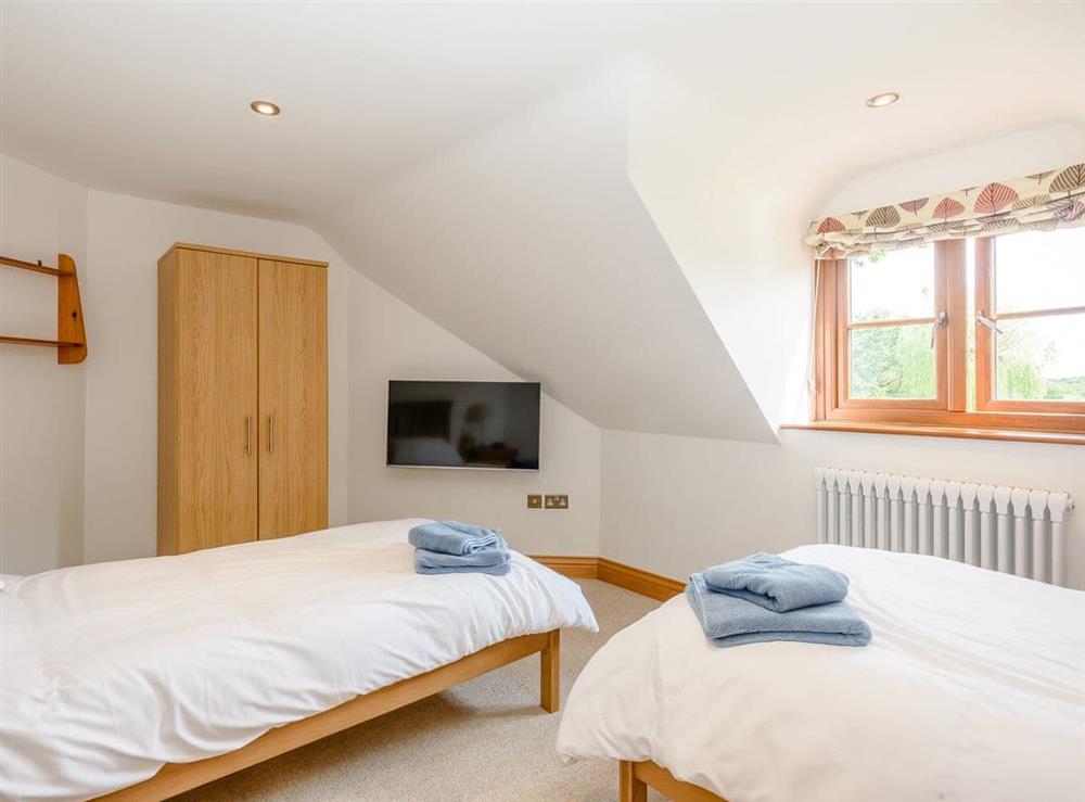 Twin bedroom at Riversdale Cottage in Irstead, near Wroxham, Norfolk