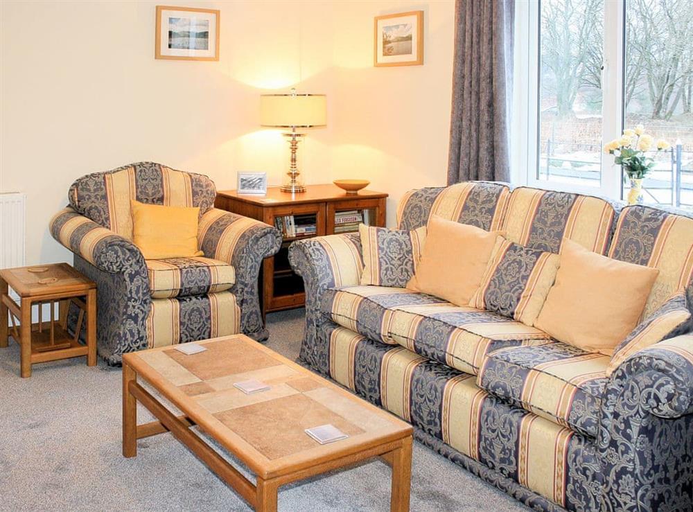 Living area at Riversdale in St Fillans, near Crieff, Perthshire
