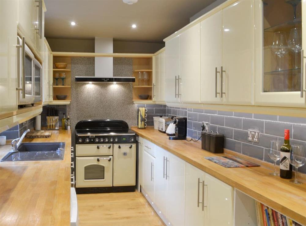 Well equipped kitchen at Riversdale in White Bridge, near Grasmere, Cumbria