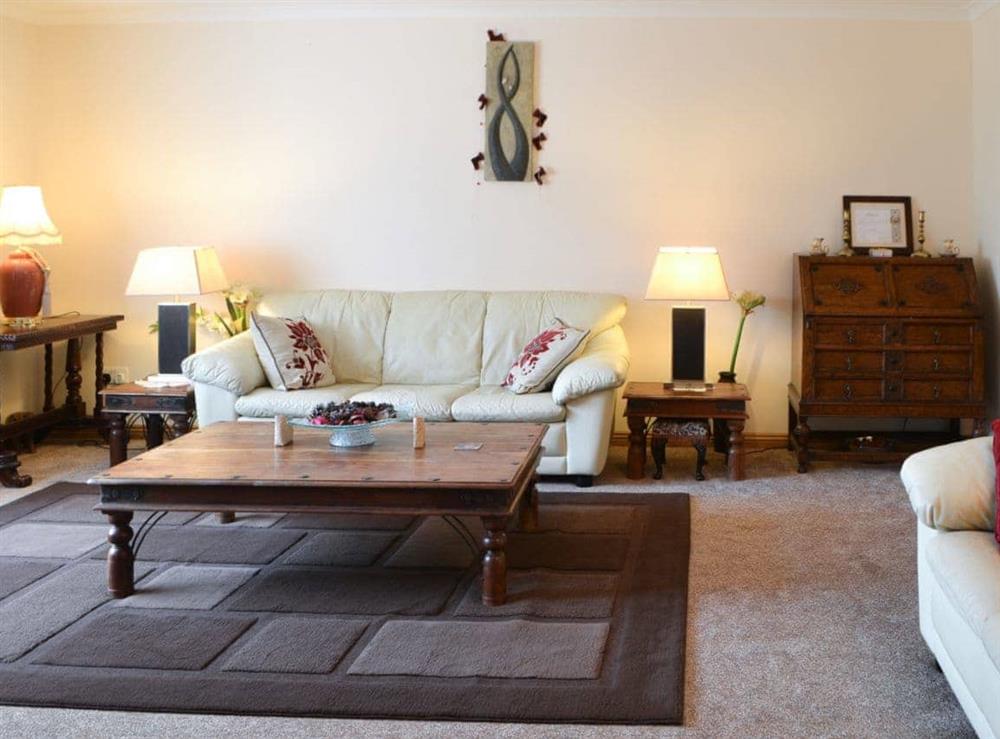 Comfortable and sunny living room at Riverside in Brydekirk, Annon, Dumfriesshire
