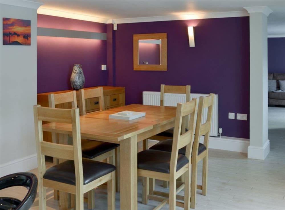 Dining area at Riverside in Bude, Cornwall