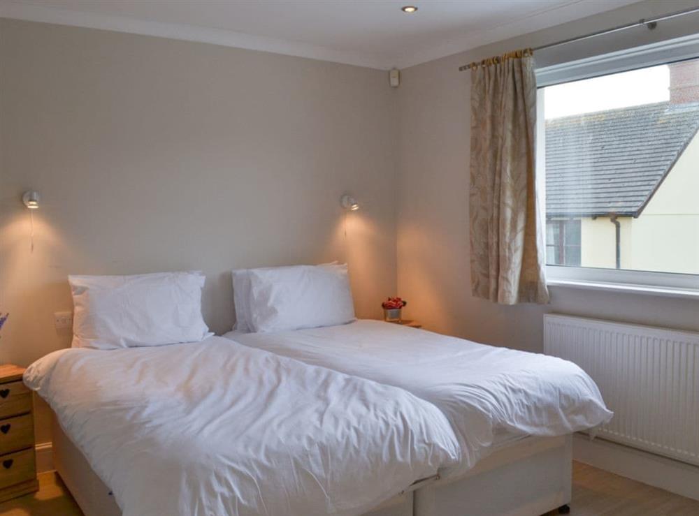 Twin bedroom at Riverside in Bude, Cornwall