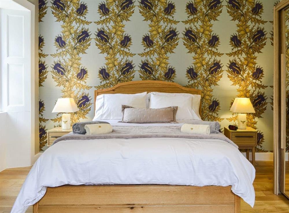 Double bedroom at Riverside Cottage in Blair Atholl, Perthshire