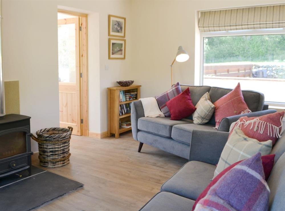 Comfortable living area at Riverside Cottage in Boreland, near Lockerbie, Dumfries and Galloway, Dumfriesshire