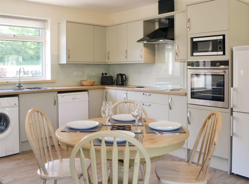 Well equipped, charming kitchen/ dining area at Riverside Cottage in Boreland, near Lockerbie, Dumfries and Galloway, Dumfriesshire