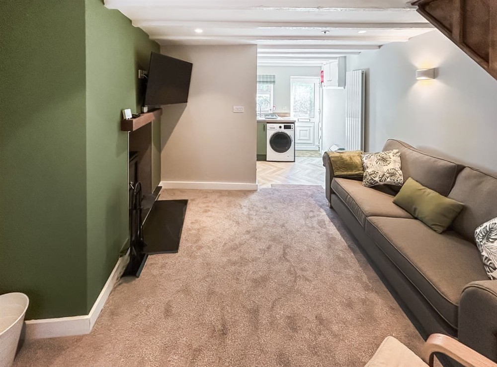 Living room at Riverside Cottage in Church Hill, Laxey, Isle Of Man