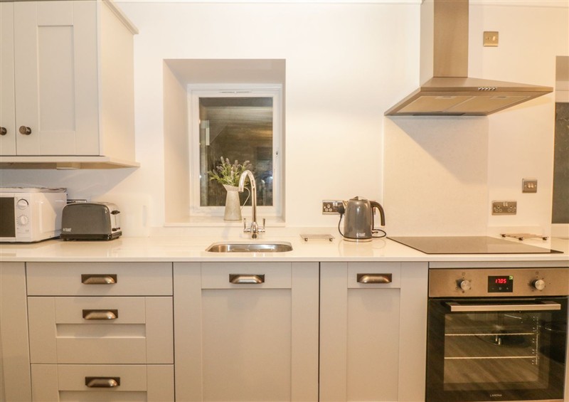 The kitchen at Riverside Cottage, Conwy