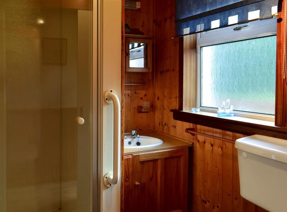 Shower room at Riverside Cottage in Drumnadrochit, near Loch Ness, Highlands, Inverness-Shire