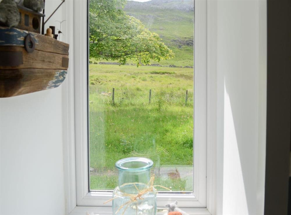 Charming Highland views from the cottage at Riverside Cottage in Inchnadamph, near Lochinver, Sutherland
