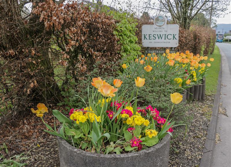 Enjoy the garden at Riverside Cottage No 5, Keswick