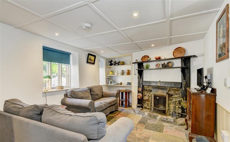 The living area at Riverside Cottage, Nr Lynton
