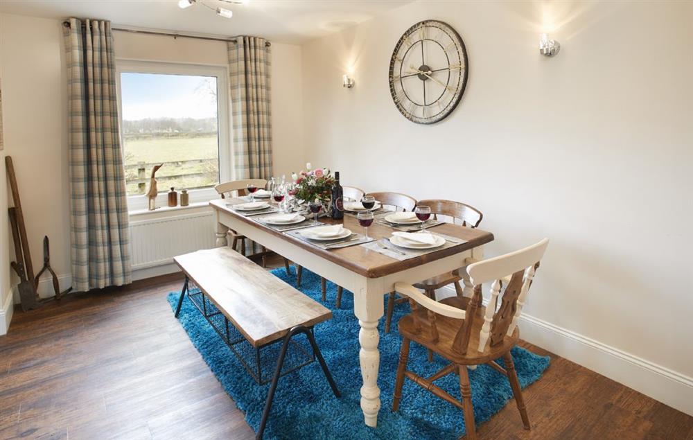 Dining room at Riverside Farm Cottage, Kirby Mills, Kirkbymoorside
