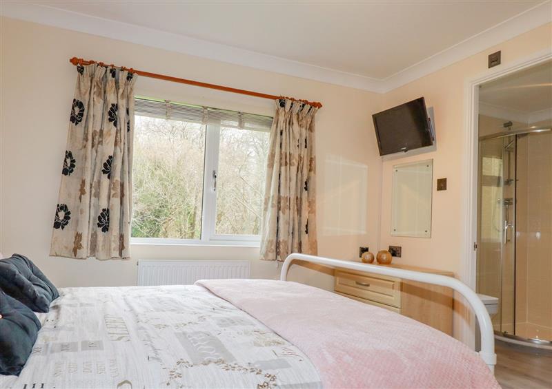 This is a bedroom at Riverside Lodge, Liskeard near Bodmin