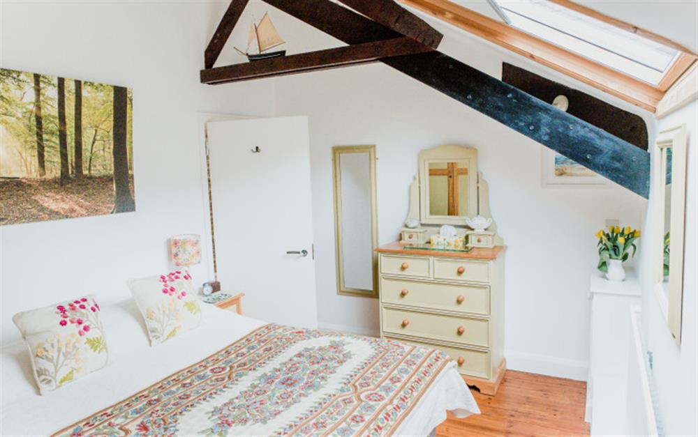 This is a bedroom at Riverside Loft in Totnes
