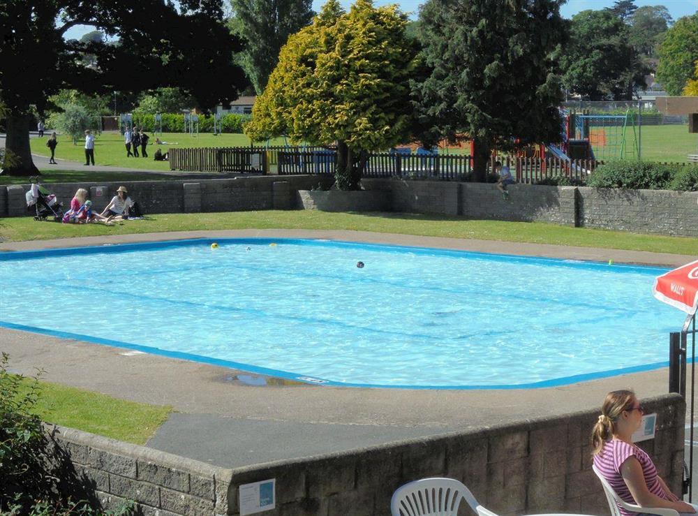 Local public outdoor swimming pool at Riverside Mews in Bideford, Devon