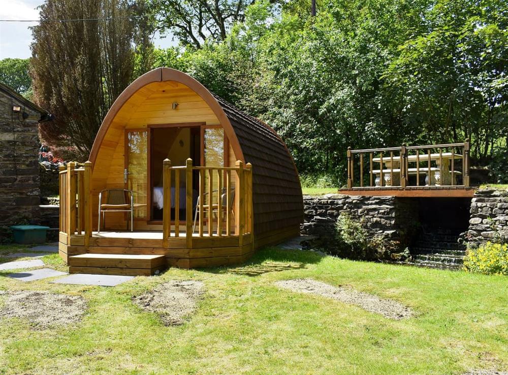 Glamping pod in the garden at Riverside Mill & Glamping Pod in Patton, near Kendal, Cumbria