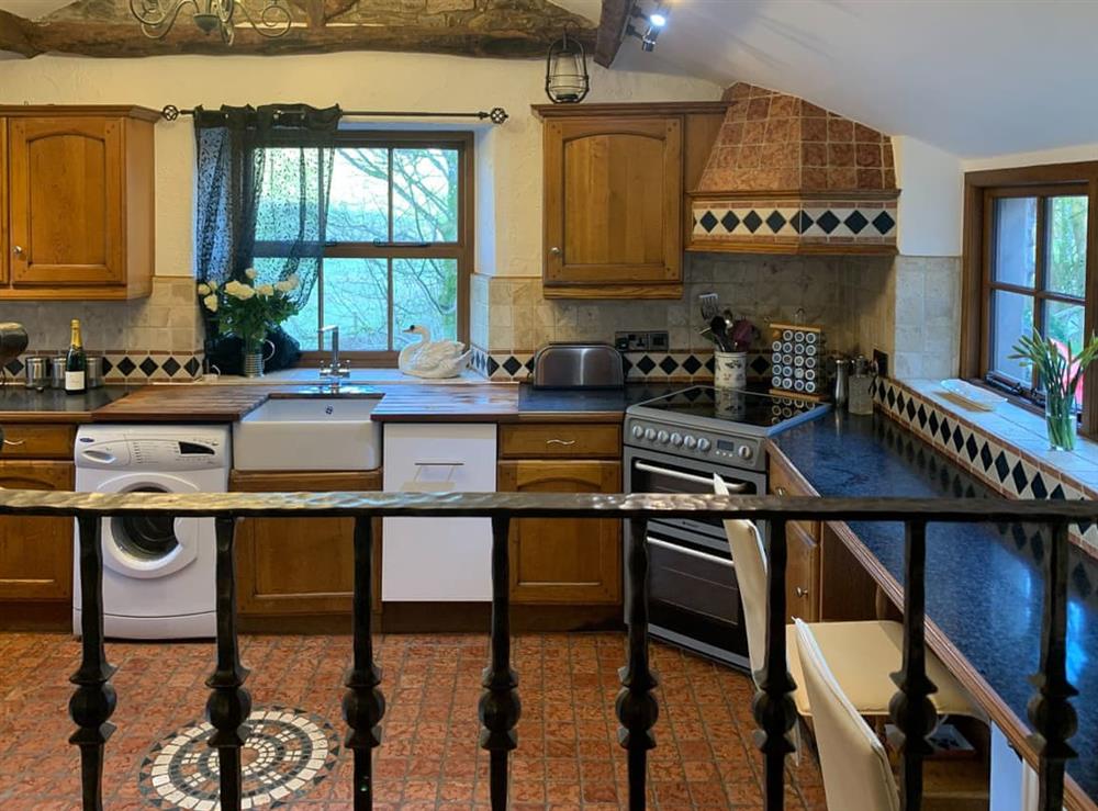 Kitchen at Riverside Mill & Glamping Pod in Patton, near Kendal, Cumbria