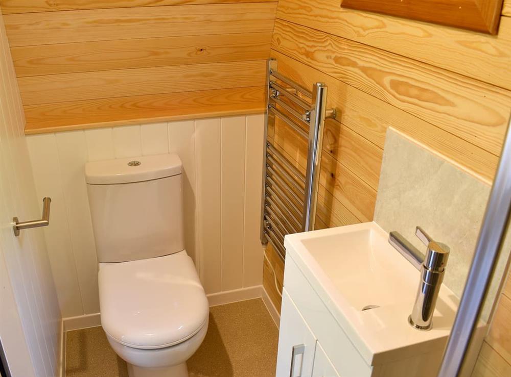 Shower room at Riverside Mill & Glamping Pod in Patton, near Kendal, Cumbria