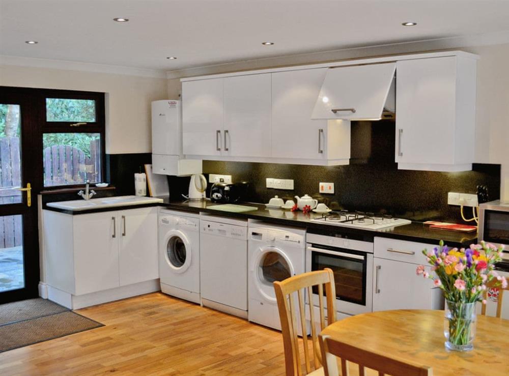 Kitchen at Riverside in Tregrehan, near St Austell, South Cornwall