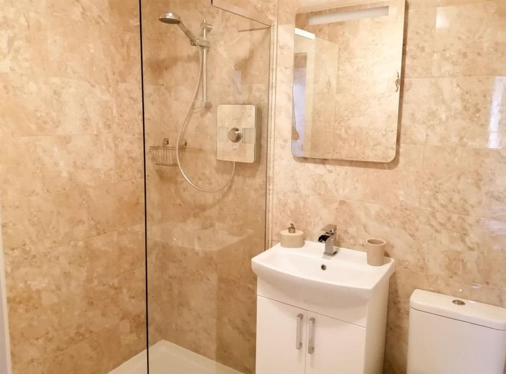Shower room at Riverside View in Nairn, Morayshire